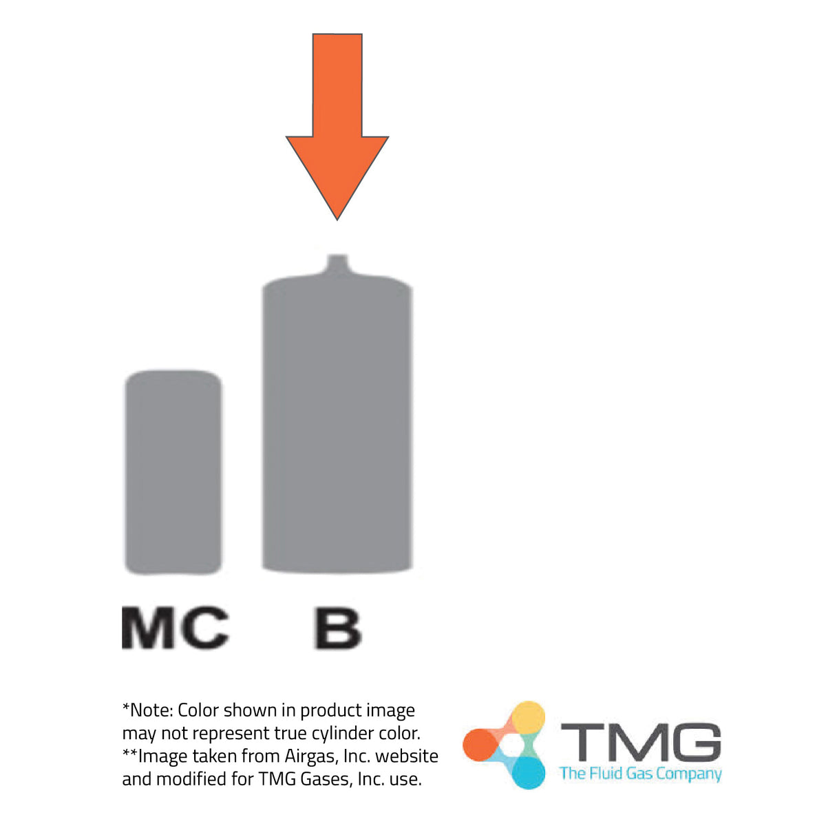 Gas Cylinder - Acetylene - Colorless