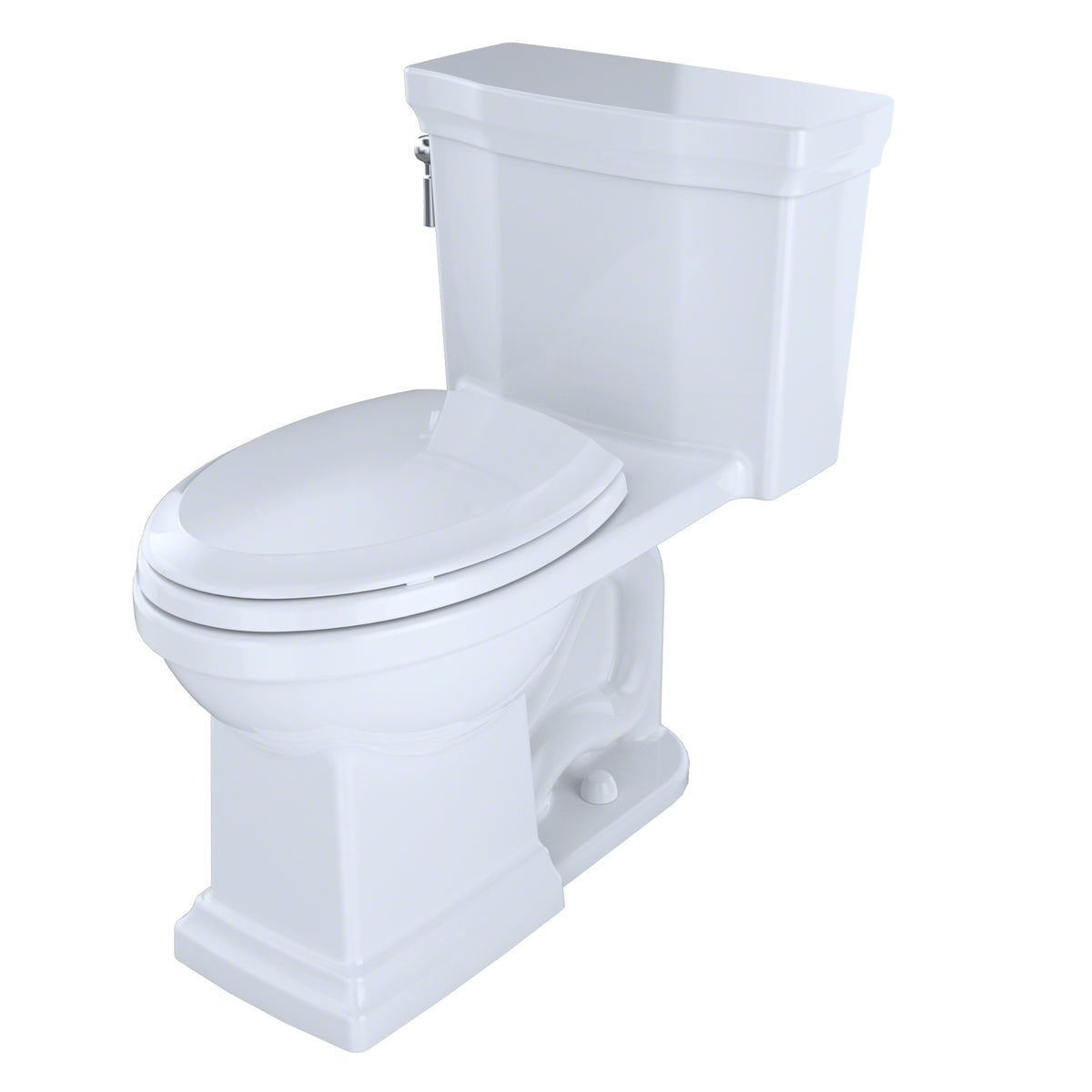 Toto® MS814224CUFRG#01 MS814224CUFRG, Promenade® II, Elongated Bowl, 17-1/4 in H Rim, 12 in Rough-In, 1 gpf Flush Rate, Cotton White