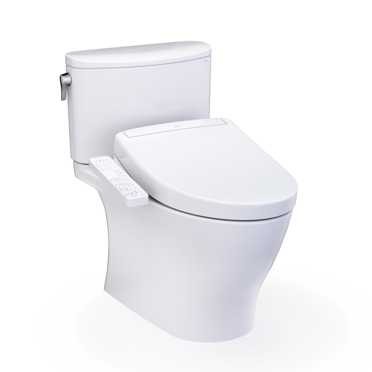 TOTO MW4423346CEFG#01 High-Efficiency Toilet, WASHLET+, Elongated Bowl, 16-1/8 in H Rim, 12 in Rough-In, 1.28 gpf, Cotton White, Import