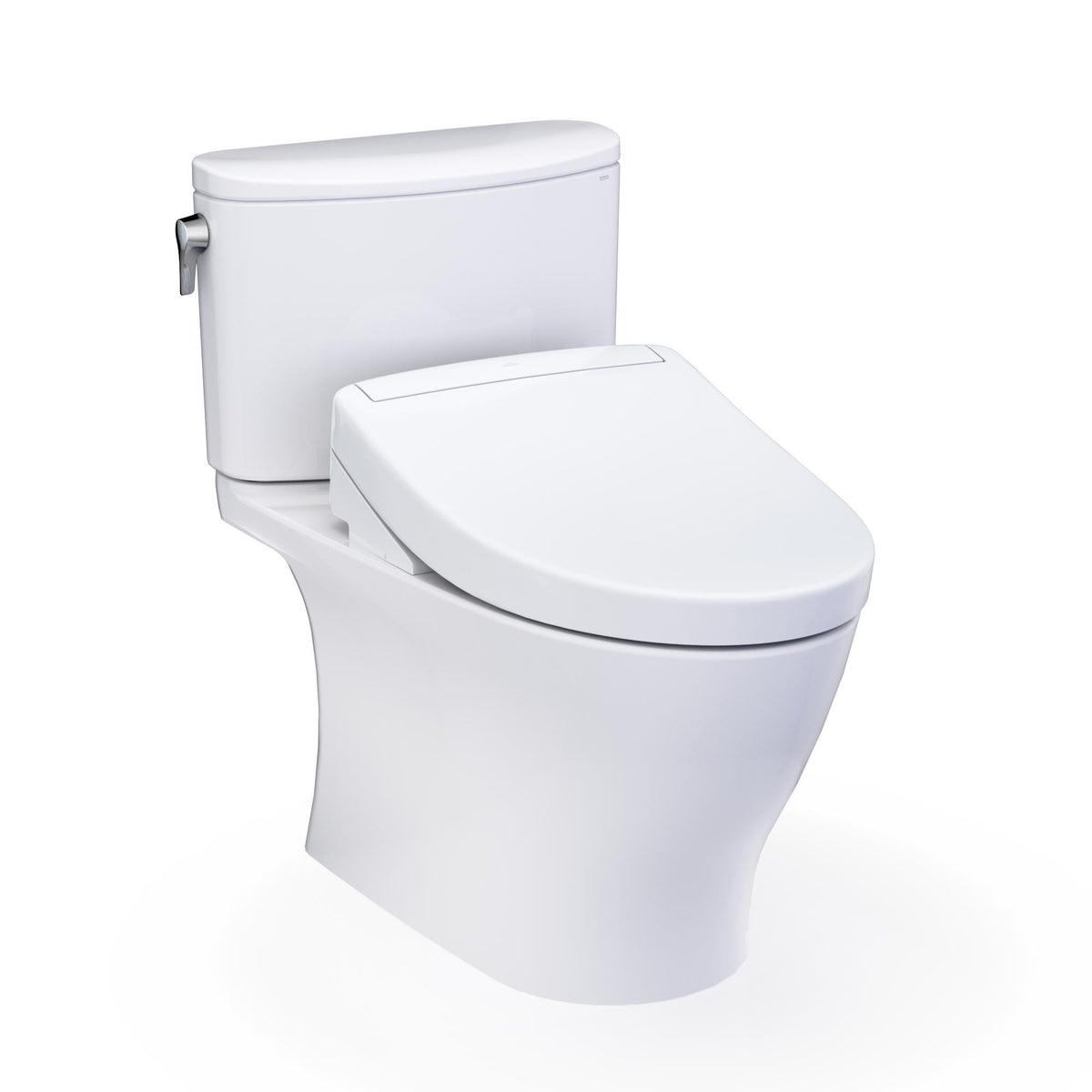 TOTO MW4423446CEFG#01 High-Efficiency Toilet, WASHLET+, Elongated Bowl, 16-1/8 in H Rim, 12 in Rough-In, 1.28 gpf, Cotton White, Import