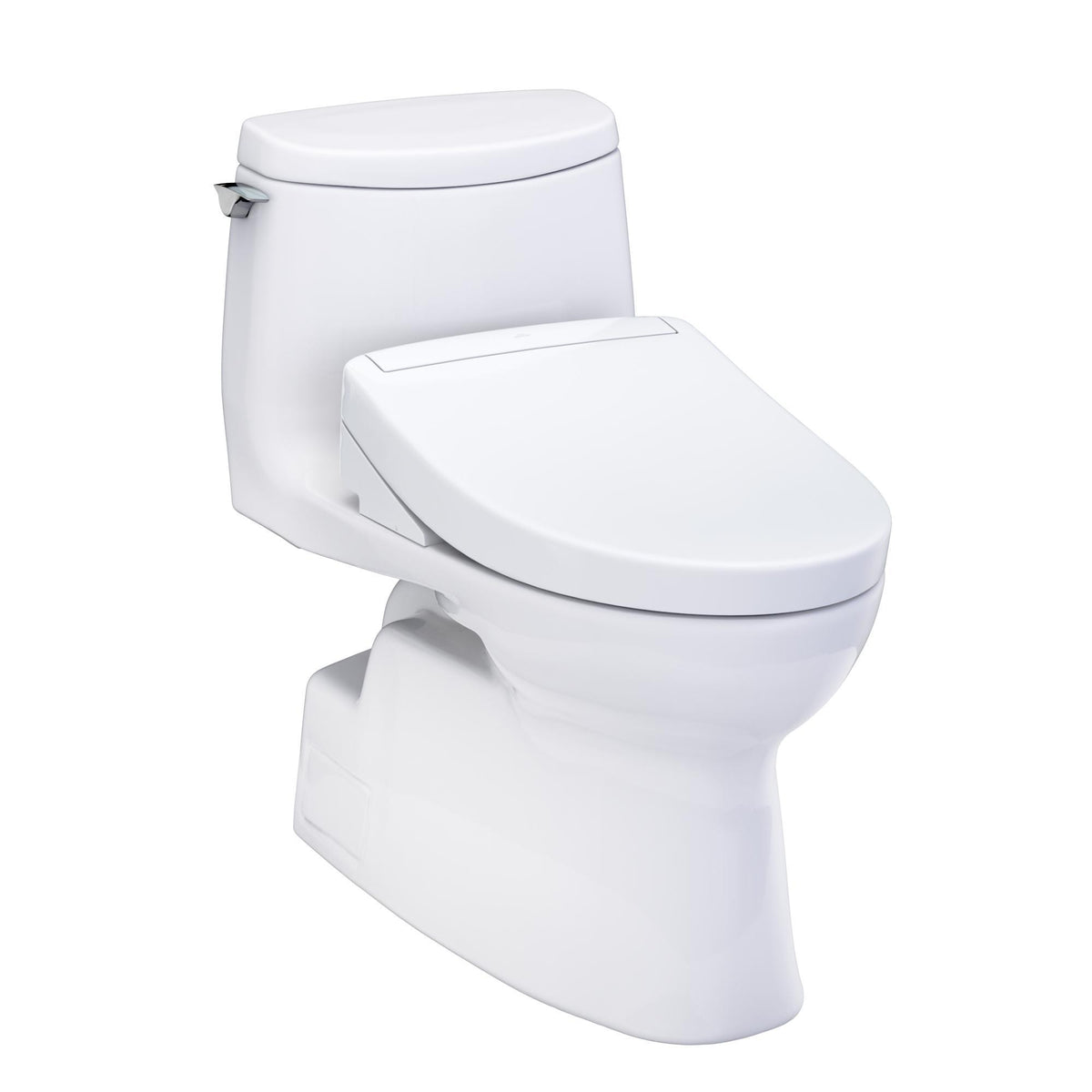 TOTO MW6143446CUFG#01 Toilet, WASHLET+, Elongated Bowl, 16-1/8 in H Rim, 12 in Rough-In, 1 gpf, Cotton White, Import