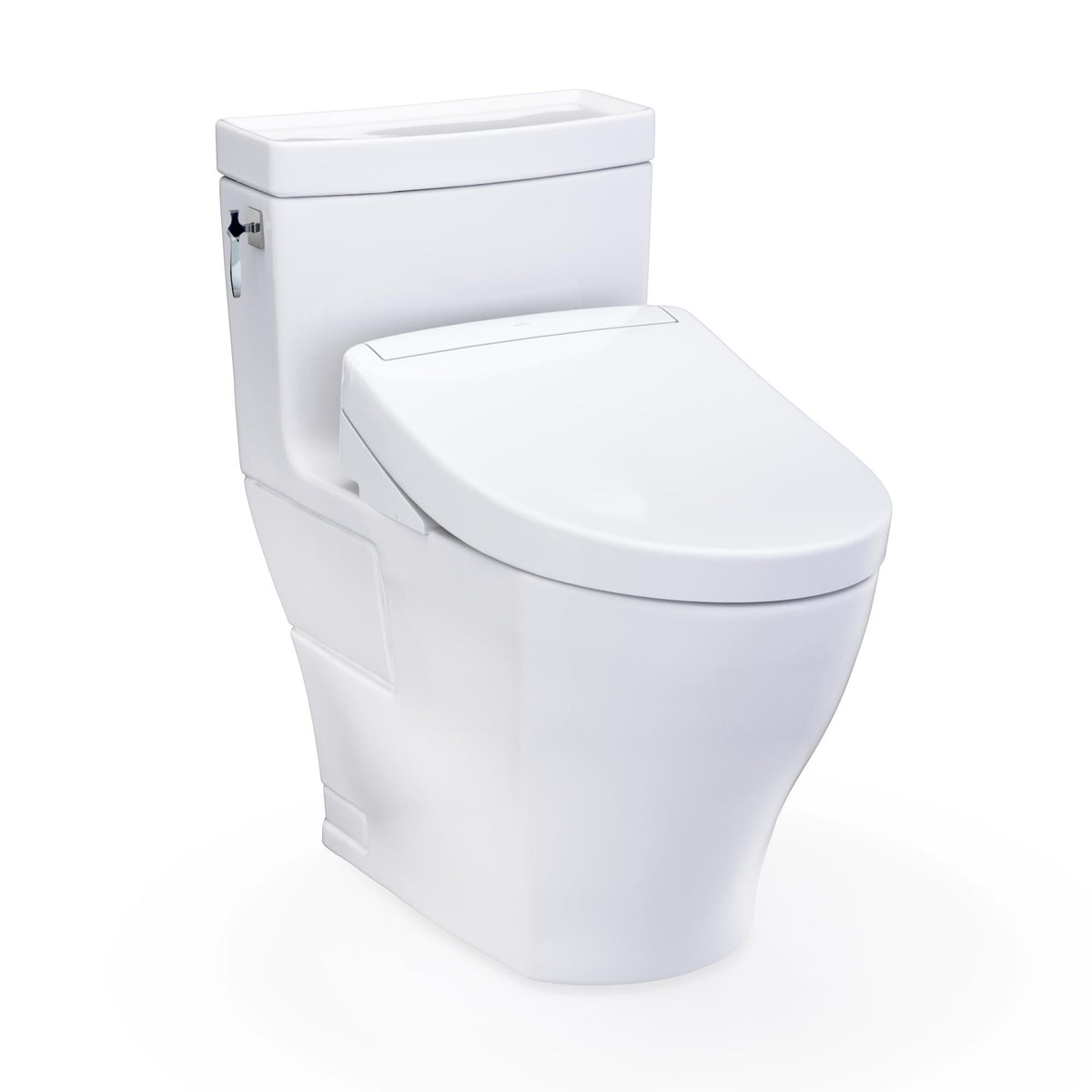 TOTO MW6263446CEFG#01 Toilet, WASHLET+, Elongated Bowl, 16-3/16 in H Rim, 12 in Rough-In, 1.28 gpf, Cotton White, Import