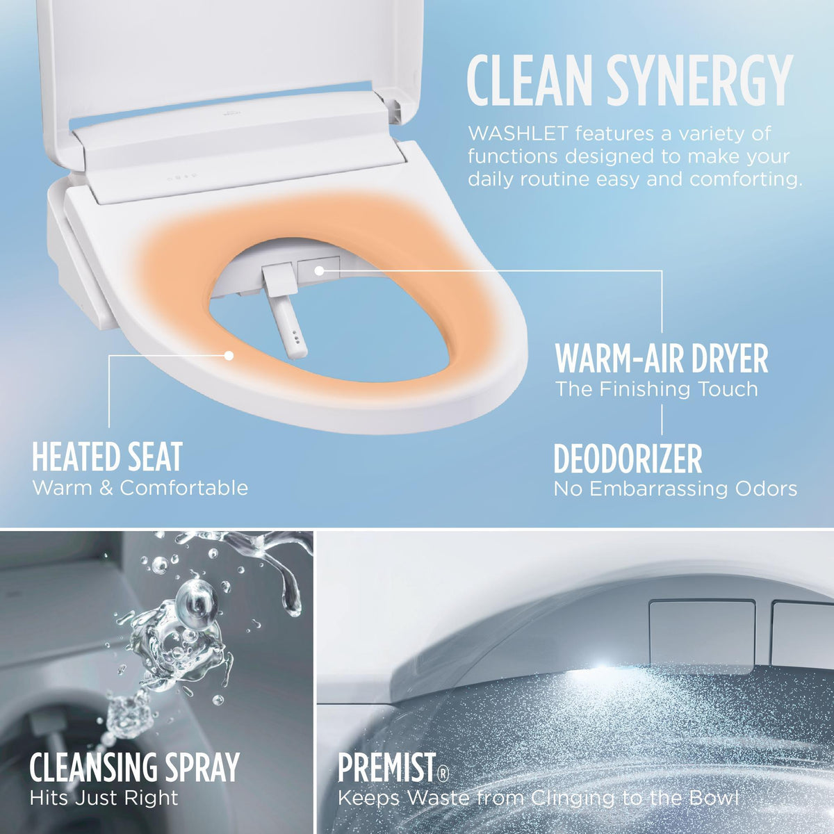 TOTO MW6463346CEMFGN#01 Toilet, WASHLET+, Elongated Bowl, 16-1/8 in H Rim, 12 in Rough-In, 1.28, 0.9 gpf, Cotton White, Import
