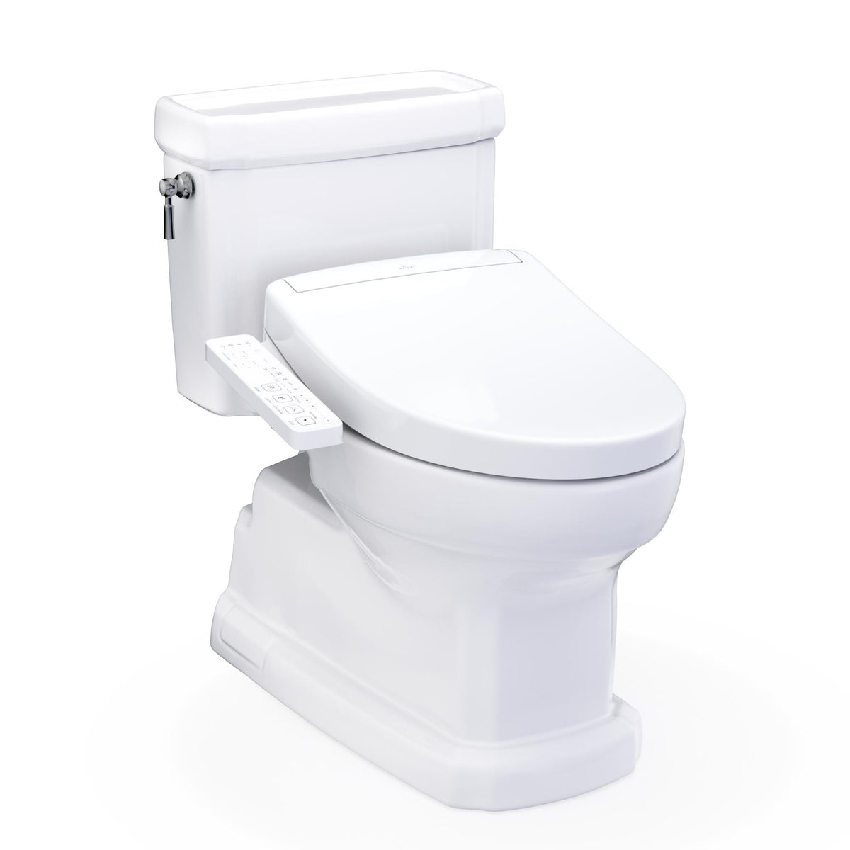 TOTO MW9743346CEFG#01 Toilet, Guinevere, Elongated Bowl, 16-1/8 in H Rim, 12 in Rough-In, 1.28 gpf, Cotton White