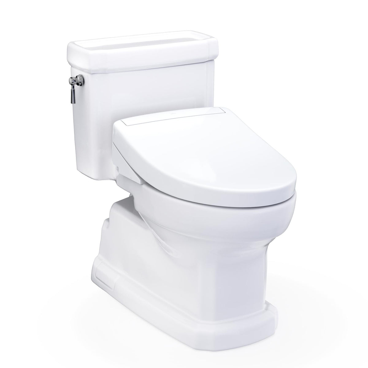 TOTO MW9743446CEFG#01 Toilet, Guinevere, Elongated Bowl, 16-1/8 in H Rim, 12 in Rough-In, 1.28 gpf, Cotton White