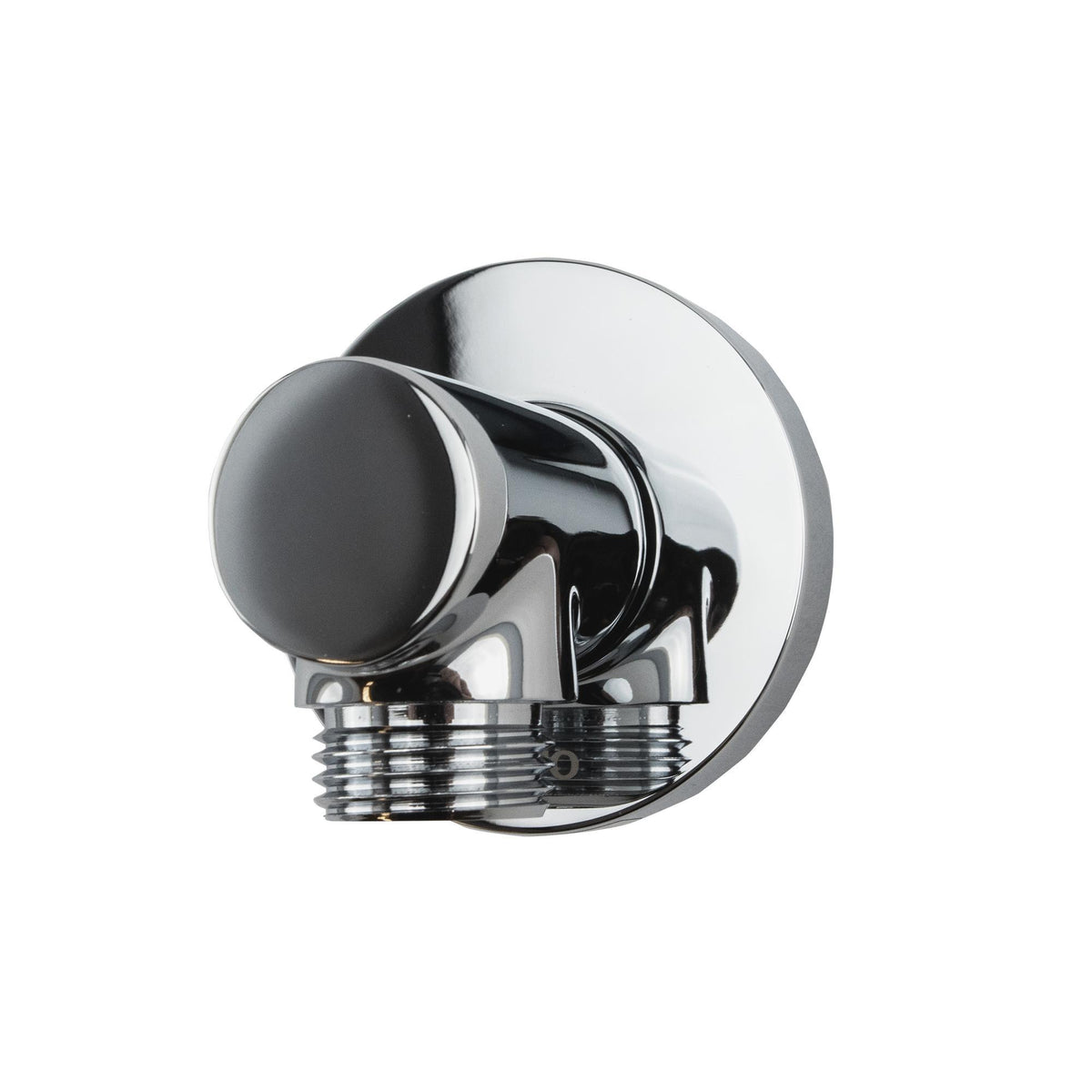Toto® Round Handshower Wall Outlet, 1/2 in Nominal, NPT x Garden Hose Thread End Style, Brass