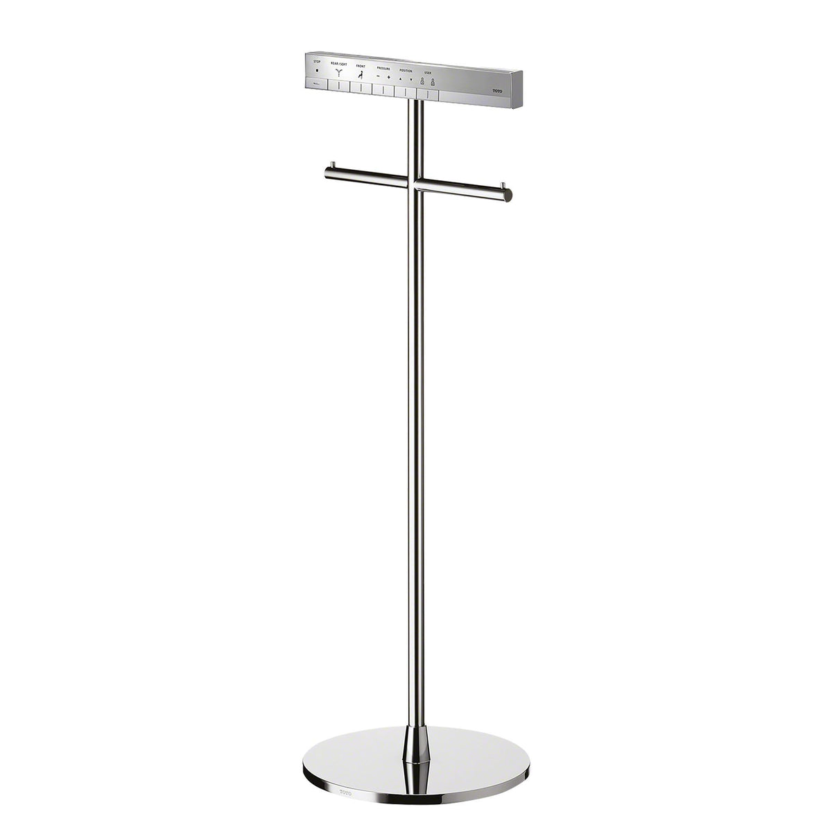 Toto® YS990#CP Elegant Remote Control Stand, Neorest®, 33-1/4 in H, Solid Brass, Polished Chrome