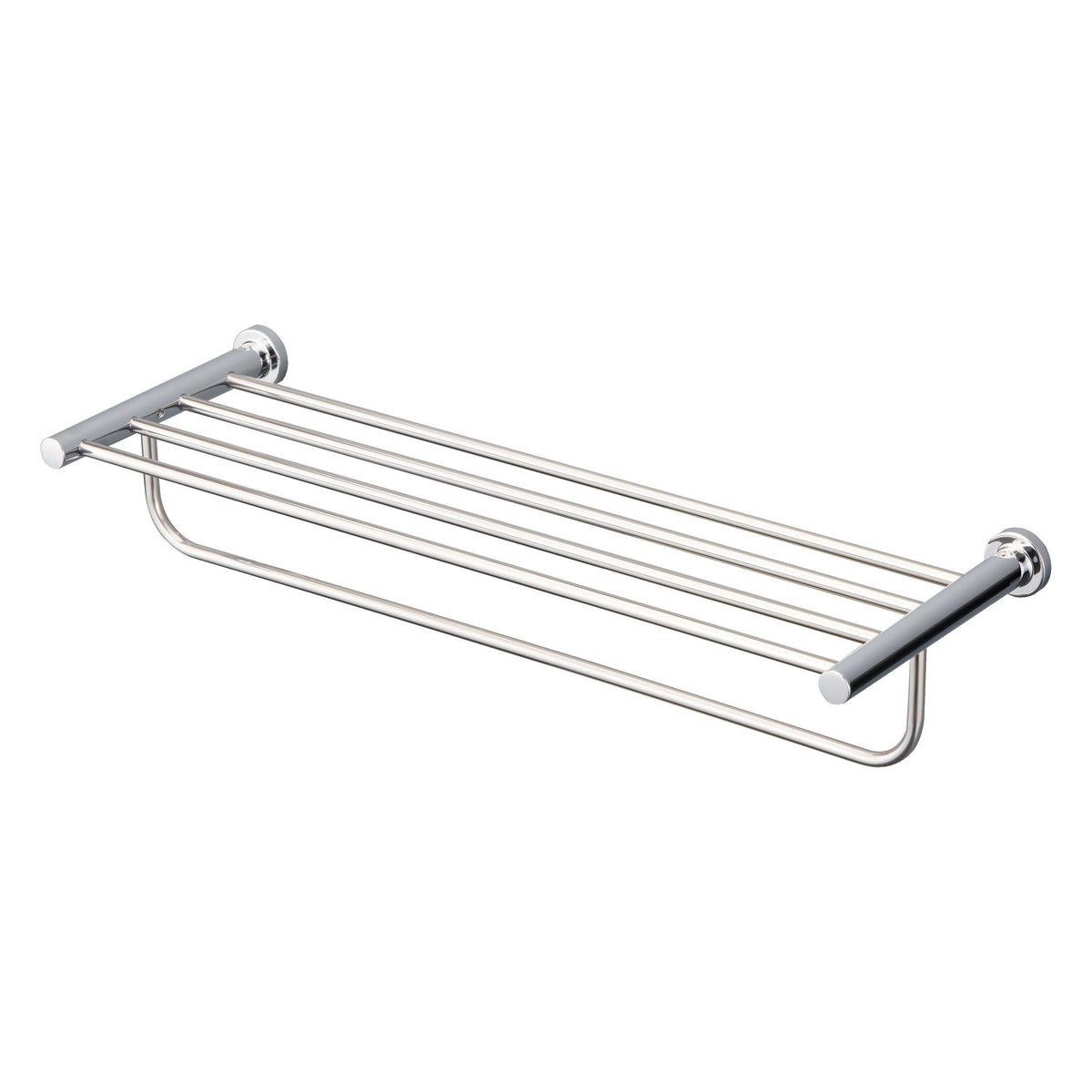 Toto® YTS406BU#CP Round Towel Shelf With Hanging Bar, 23-5/8 in L x 7-7/8 in W x 1-3/4 in H, Import