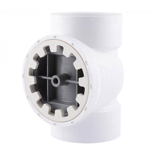 3 PVC C/O TEE W/ SPANNER RING