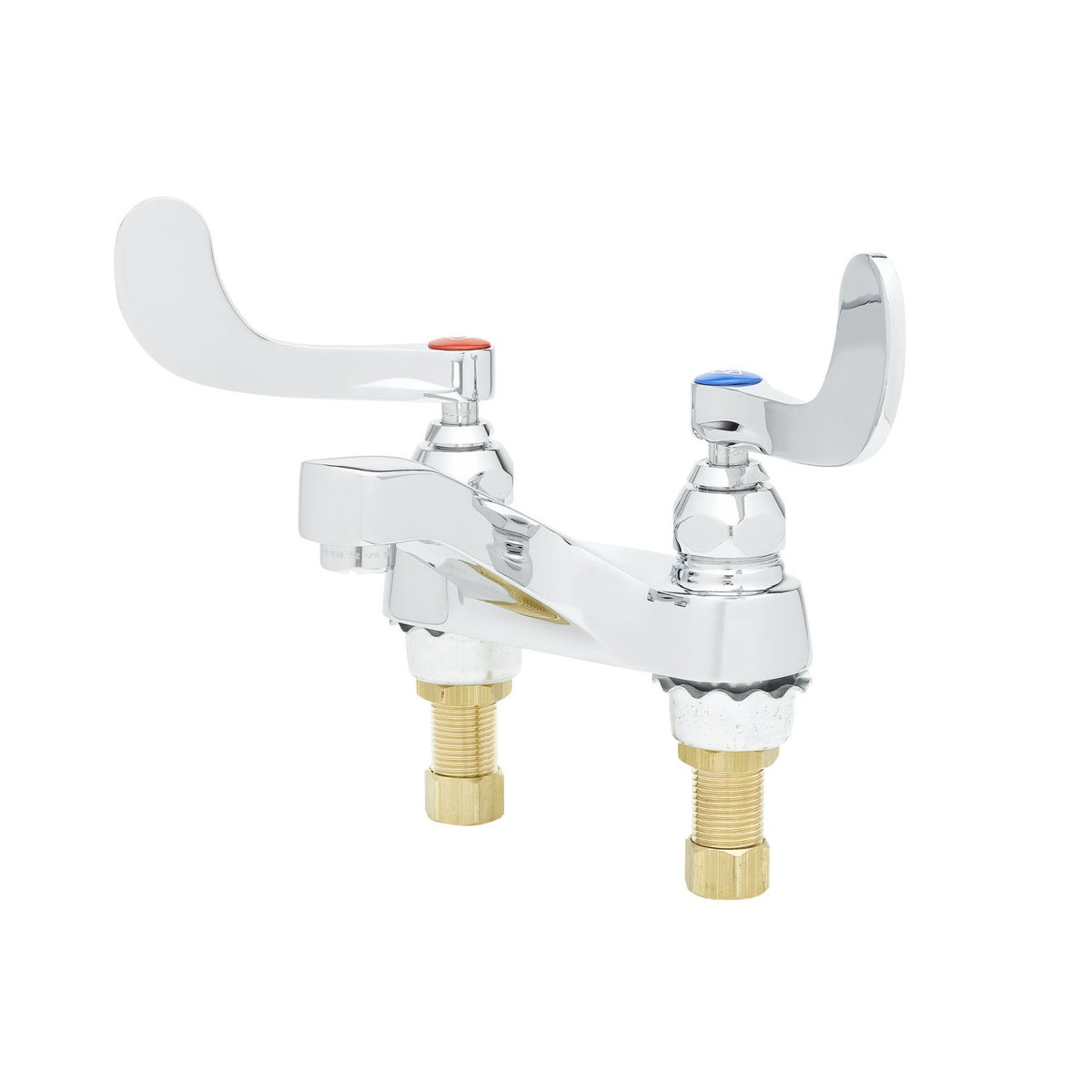 T & S B-0890 Manual Centerset Medical and Lavatory Faucet, Polished Chrome, 2 Handles, 2.2 gpm Flow Rate