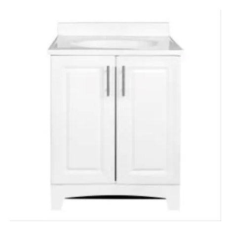 24" WHT Combo Vanity