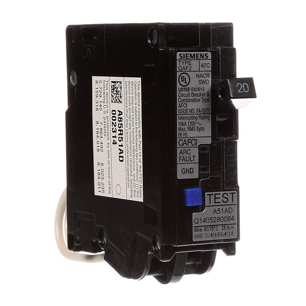 Siemen 20A AFCI Breaker
