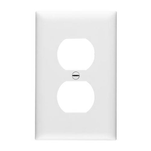WHT 1G 1DPLX Wall Plate