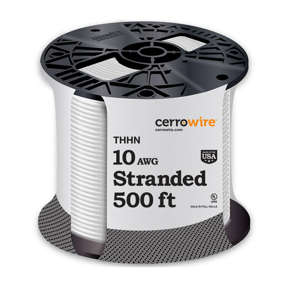 500'WHT 10 Str BLDGWire