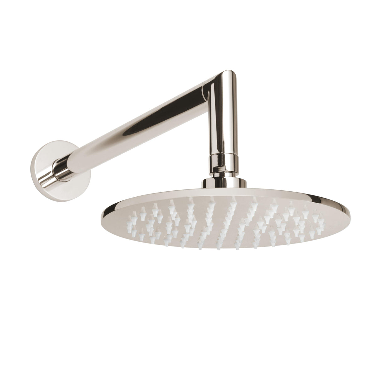 1-Function Modern Rain Shower Head - Polished Nickel