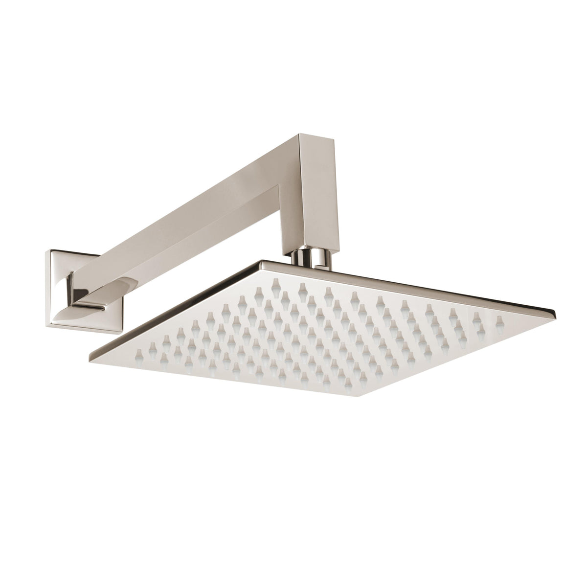 THERMASOL® 15-1012-PN 1-Function Modern Rain Shower Head, 1.6 gpm Flow Rate, 100 Sprays, 3 in H x 8 in W Head