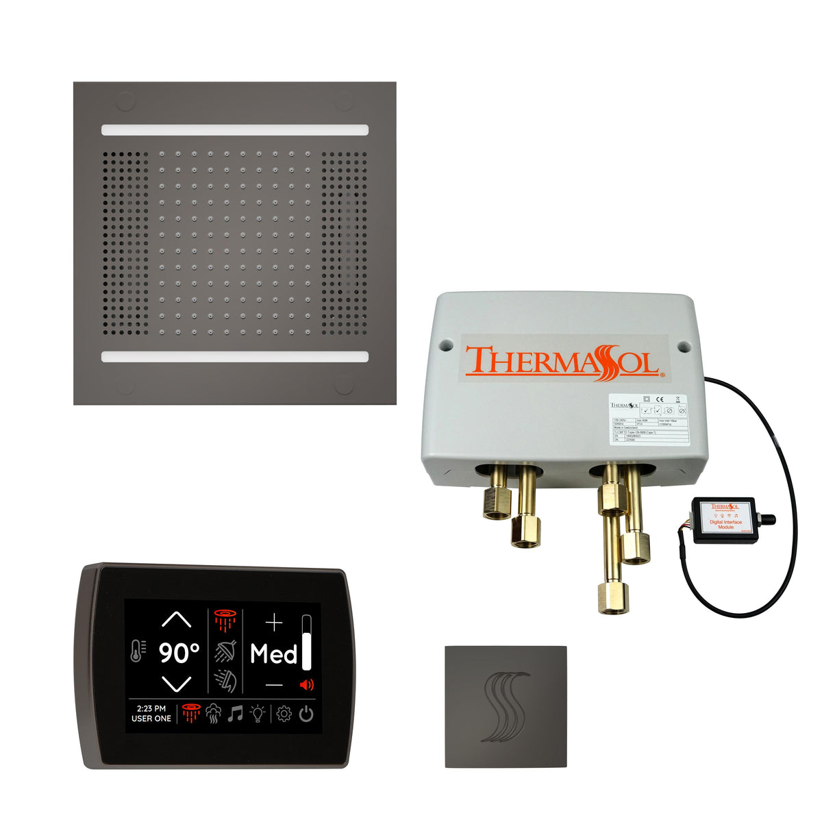 Hydrovive - Modern Shower Kit - TWPH14SS-BN