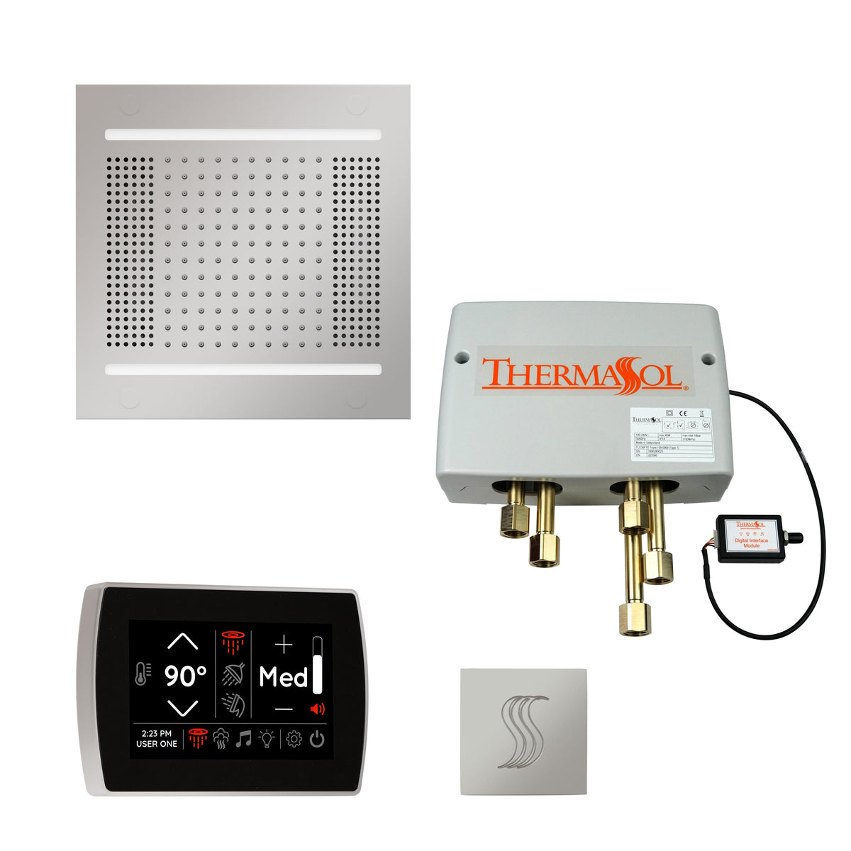 Hydrovive - Modern Shower Kit - TWPH14SS-PC