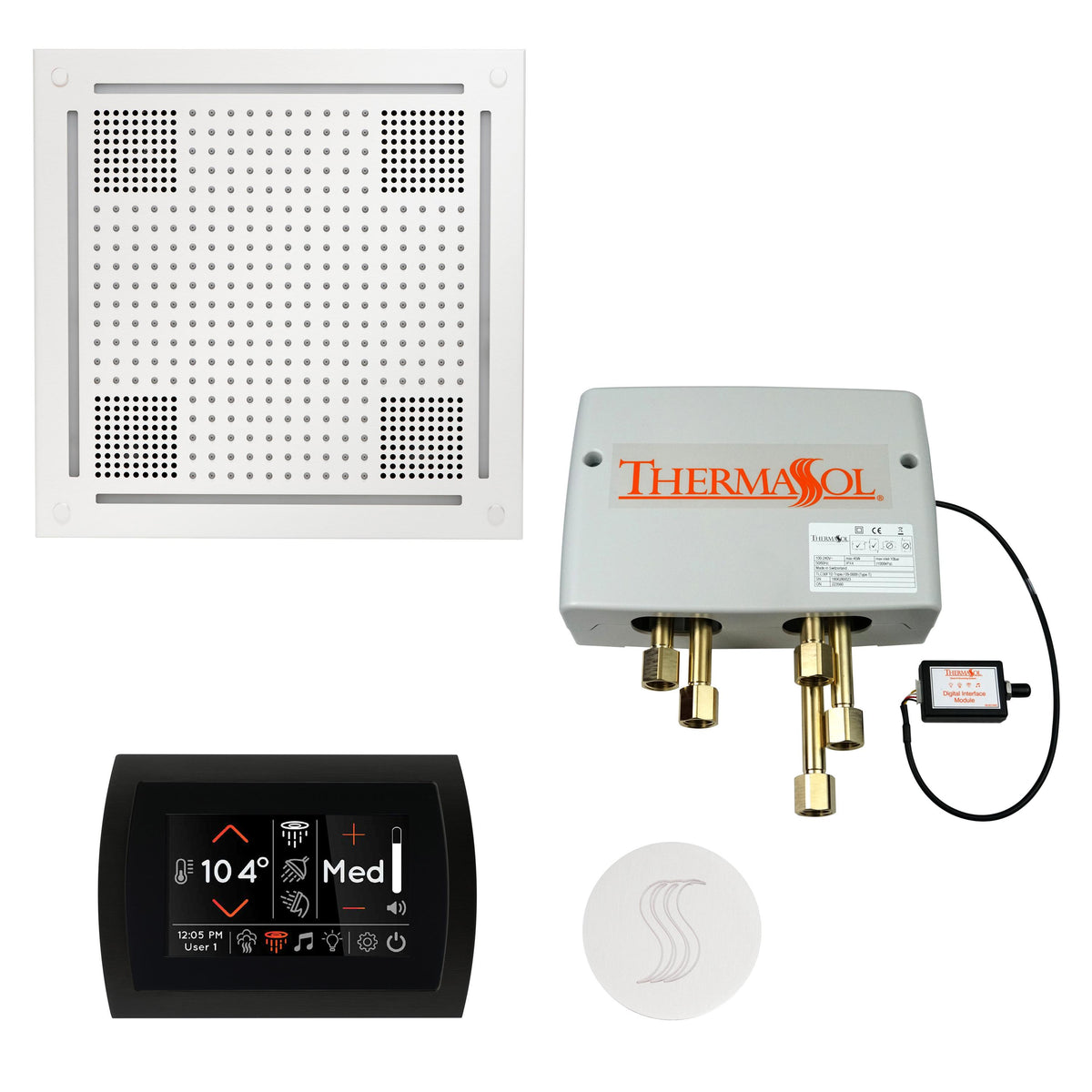 Hydrovive - Modern Shower Kit - TWPHSR-WHT