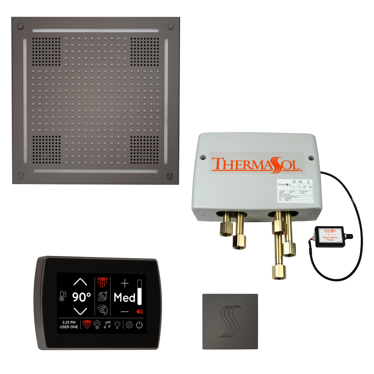 Hydrovive - Modern Shower Kit - TWPHSS-BN