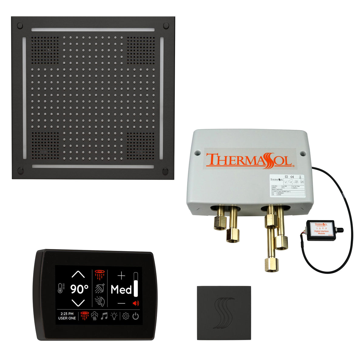 Hydrovive - Modern Shower Kit - TWPHSS-MB