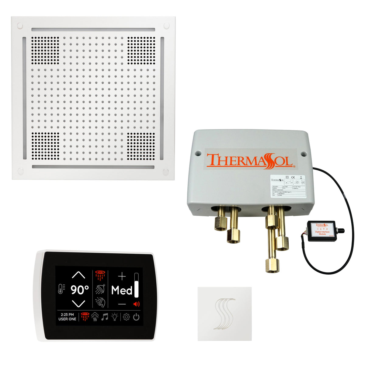 Hydrovive - Modern Shower Kit - TWPHSS-WHT