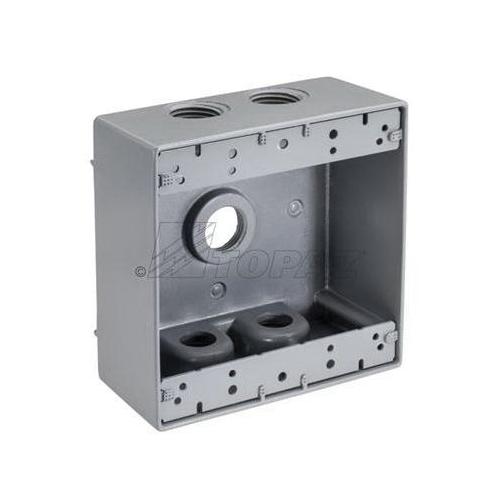 5-Hole Weatherproof Box with Knockout - WB2550