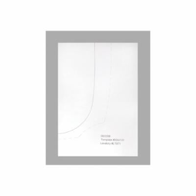 Toto® 0GU131 Mounting Template, For Use With Guinevere® LT971 Self-Rimming Lavatory