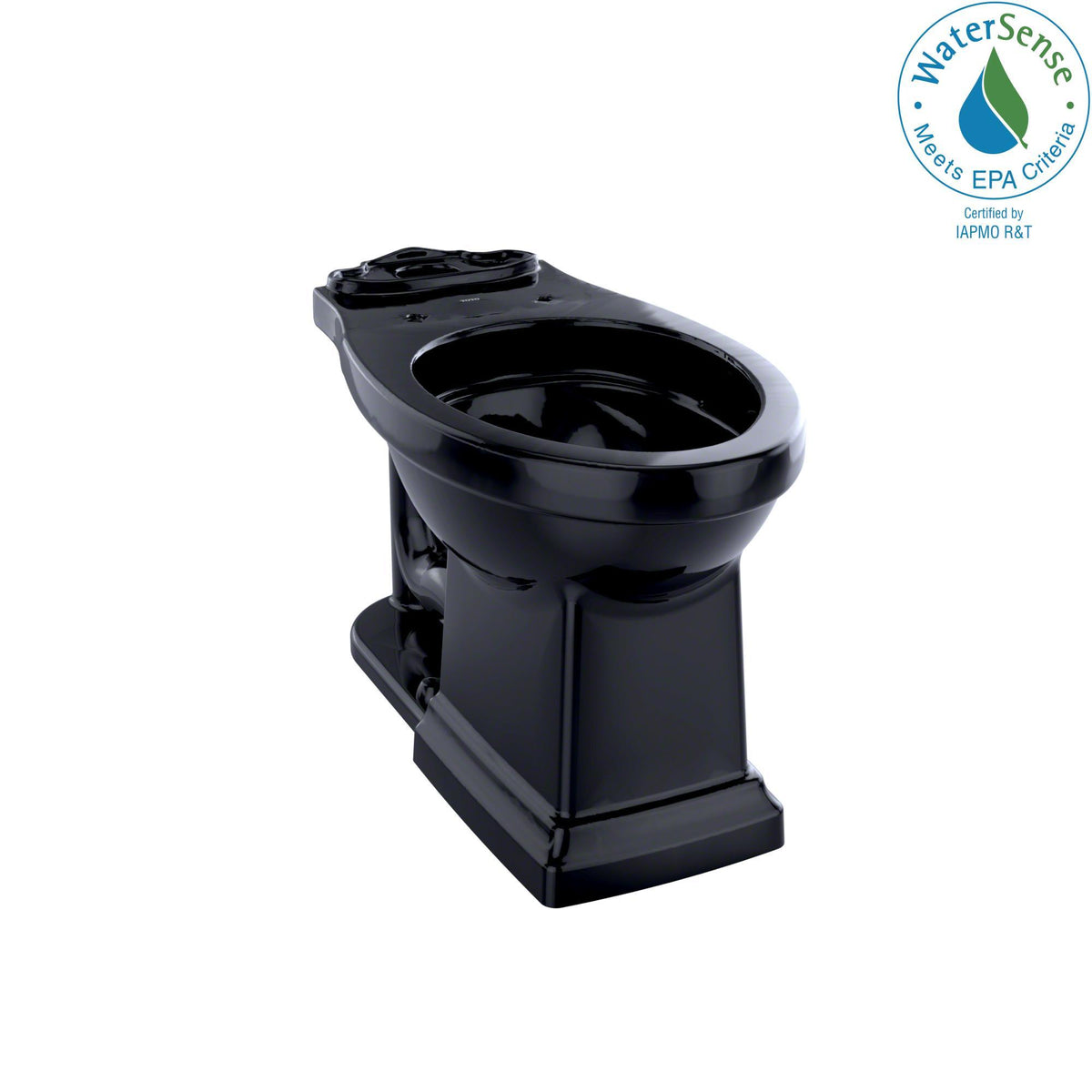 Toto® C404CUF#51 Promenade® II Toilet Bowl, Ebony, Elongated Shape, 12 in Rough-In, 16-1/4 in H Rim, 2-1/8 in Trapway