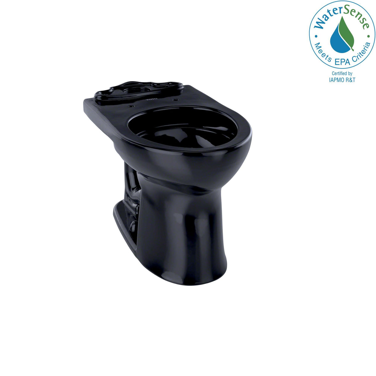 Toto® C453CUF#51 Drake® II Toilet Bowl, Ebony, Round Shape, 12 in Rough-In, 16-1/8 in H Rim, 2-1/8 in Trapway