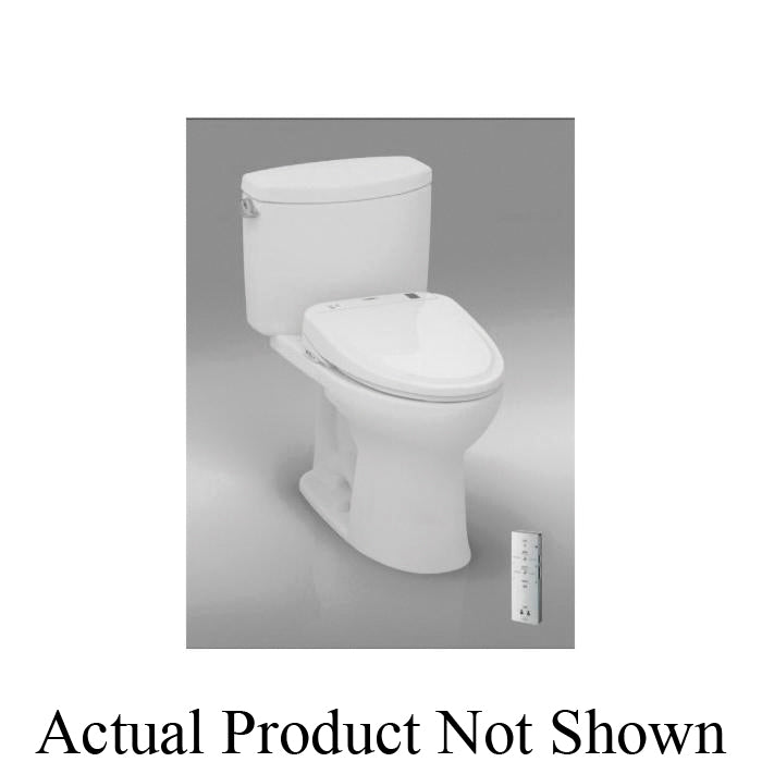 Toto® C454CUFGT20#01 Drake® II Washlet®+ Toilet Bowl With CeFiONtect® Ceramic Glaze, Cotton, Elongated Front Shape, 12 in Rough-In, 16-1/8 in H Rim, 2-1/8 in Trapway