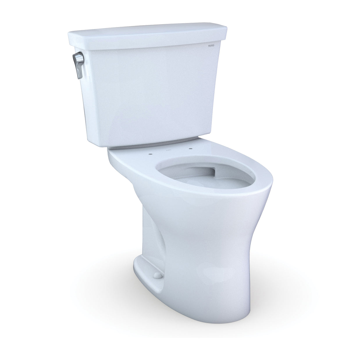 Toto® CST748CEMFG.10#01 2-Piece Close Coupled Dual Flush Transitional Toilet With CEFIONTECT® Ceramic Glaze, Drake®, Elongated Bowl, 16-1/8 in H Rim, 10 in Rough-In, 0.8/1.28 gpf, Cotton White, Import