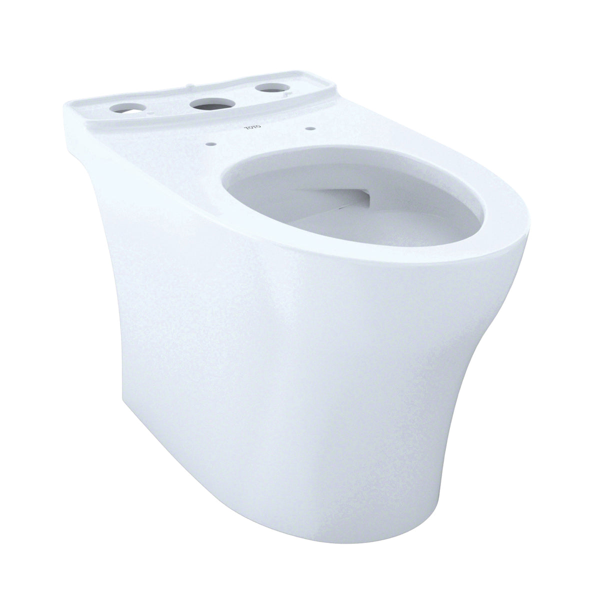 Toto® CT446CUFG#01 Skirted Universal Height Toilet Bowl With CEFIONTECT™ Ceramic Glaze, Aquia® IV, Cotton White, Elongated Shape, 12 in Rough-In, 16-1/8 in H Rim, 2-1/2 in Trapway