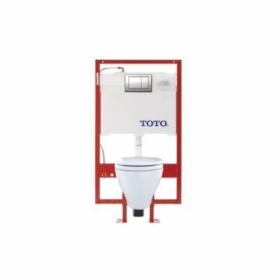 Toto® CWT418MFG-1#01 Modern Universal Height Toilet With PEX Supply Line, Aquia®, Elongated Bowl, 0.9/1.6 gpf, Cotton White, Import