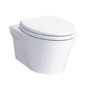 Toto® Skirted Design Toilet With CEFIONTECT® Ceramic Glaze, CWT428CMFG, Elongated Bowl, 16-1/8 in H Rim, 0.9/1.28 gpf, Import