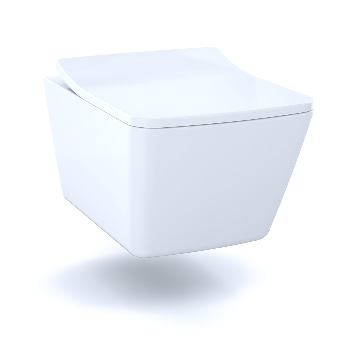 Toto® SS249R#01, SoftClose®, Square Bowl, Closed Front, Urea Resin, Cotton White, Quick Release Hinge, Import
