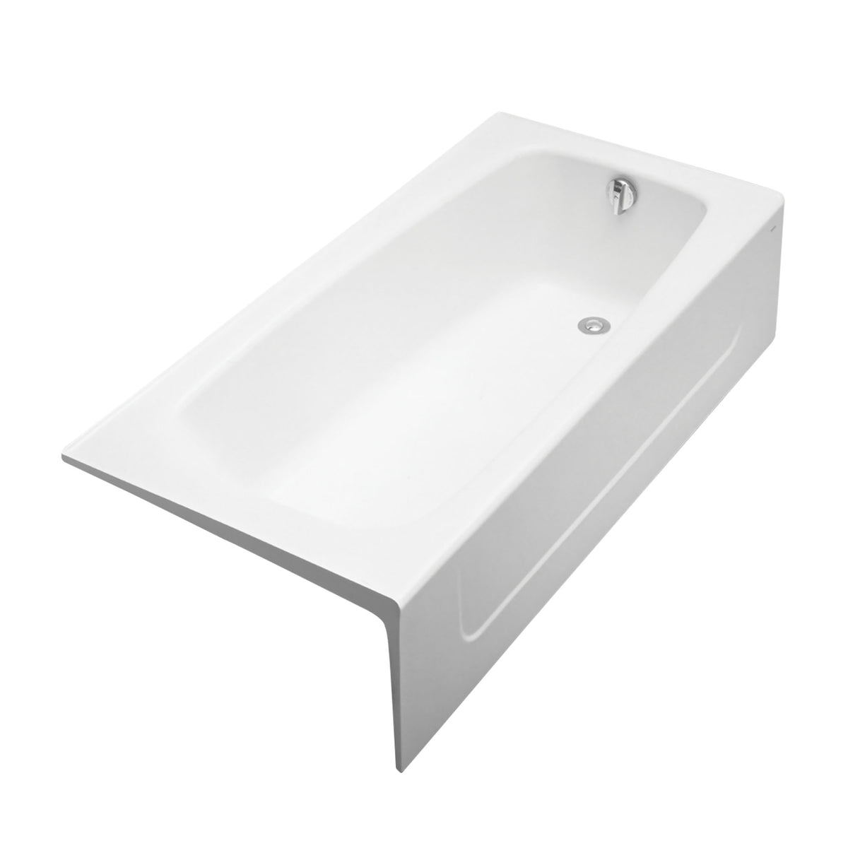 Toto® Elegant Bathtub, Soaking, Rectangle Shape, 65-3/4 in L x 32 in W, Right Drain, Import