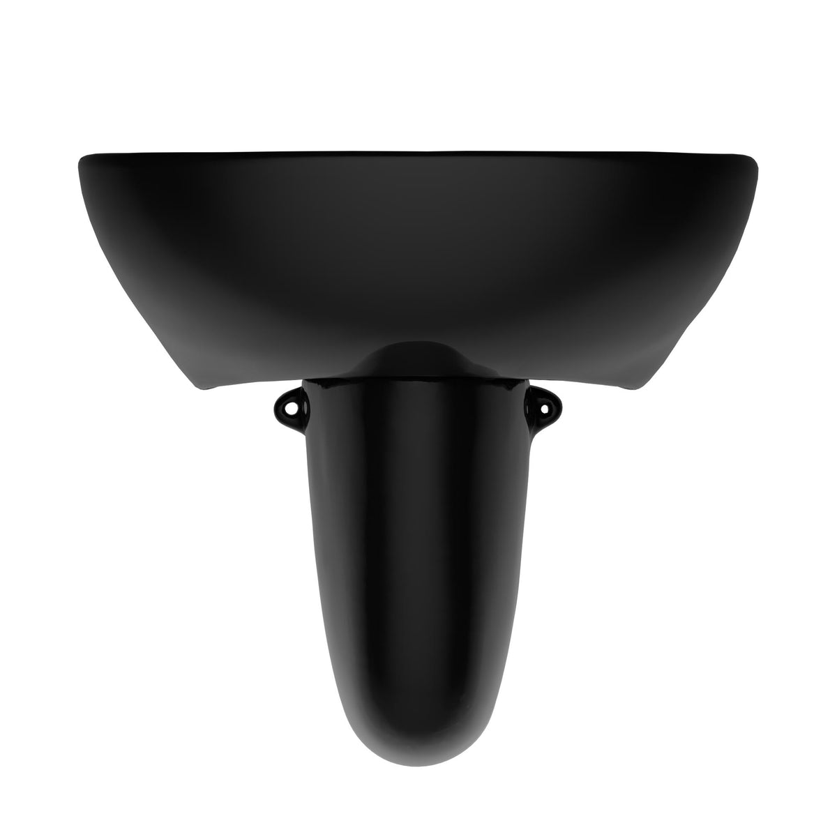Toto® LHT241.8#51 LHT241.8 Supreme® Elegant Lavatory With Rear Overflow and Shroud, Oval Shape, 8 in Faucet Hole Spacing, 22-7/8 in W x 19-5/8 in D, Wall Mounting, Vitreous China, Ebony, Import