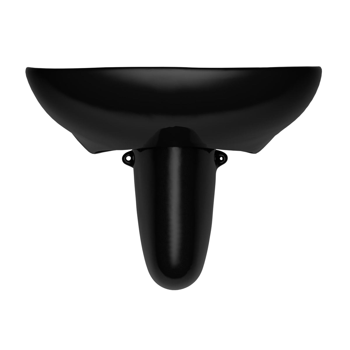 Toto® LHT242.8#51 LHT242.8 Prominence® Elegant Contemporary Lavatory With Rear Overflow and Shroud, Oval Shape, 8 in Faucet Hole Spacing, 26 in W x 21-1/2 in D, Wall Mounting, Vitreous China, Ebony, Import