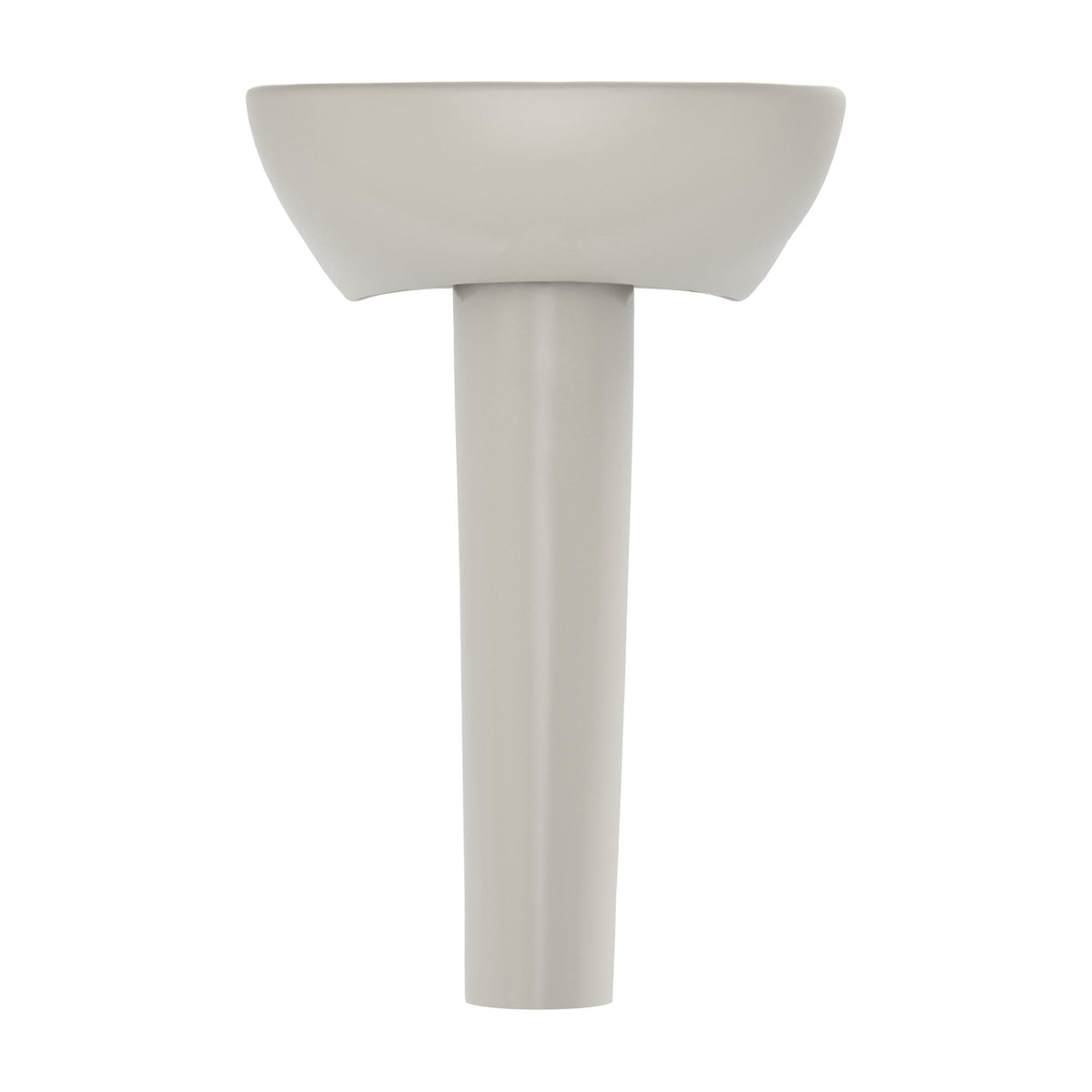 Toto® Lavatory With Rear Overflow, Supreme®, Oval Shape, 22-7/8 in W x 19-5/8 in D, Pedestal Mount, Vitreous China, Import