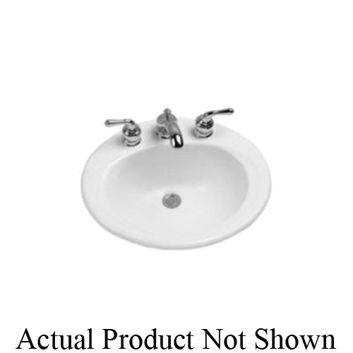Toto® LT401#01 Self-Rimming Lavatory With Consealed Front Overflow, Oval Shape, 20-3/8 in W x 17-3/4 in D, Drop-In Mount, Vitreous China, Cotton