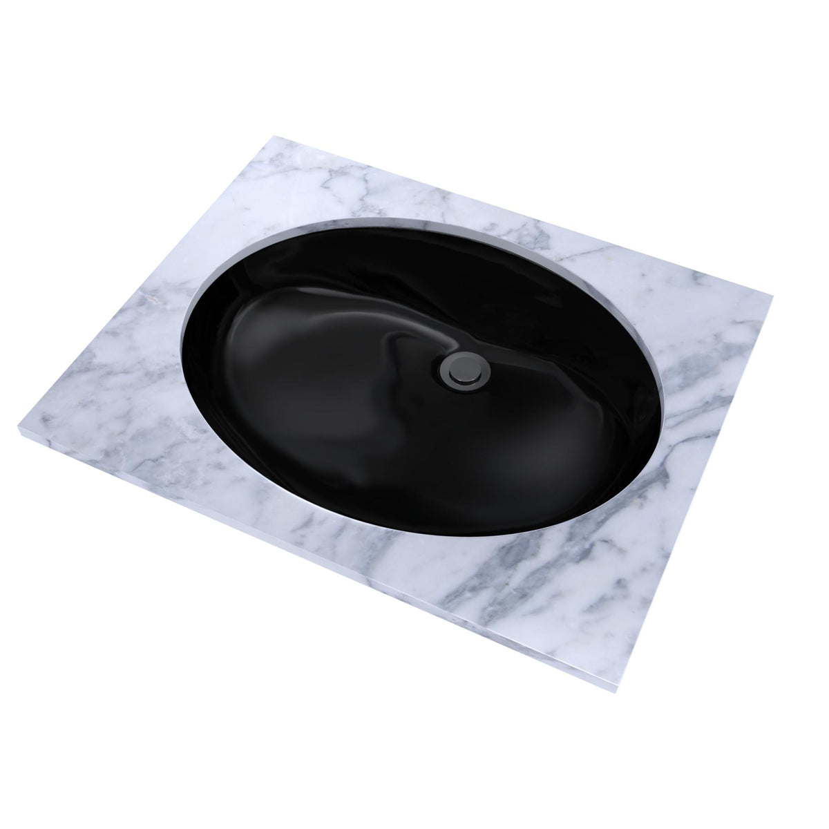 Dantesca - 21-1/4" Bathroom Sink - Undermount - Oval Shape
