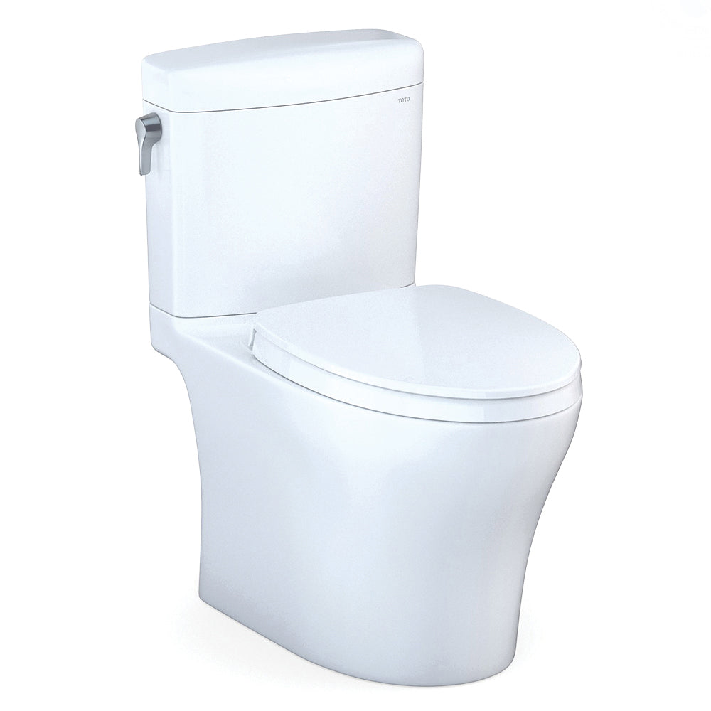 Toto® MS436124CUMFG#01, Aquia® IV 1G®, Elongated Bowl, 16-1/8 in H Rim, 12 in Rough-In, 0.8/1 gpf Flush Rate, Cotton White, Import