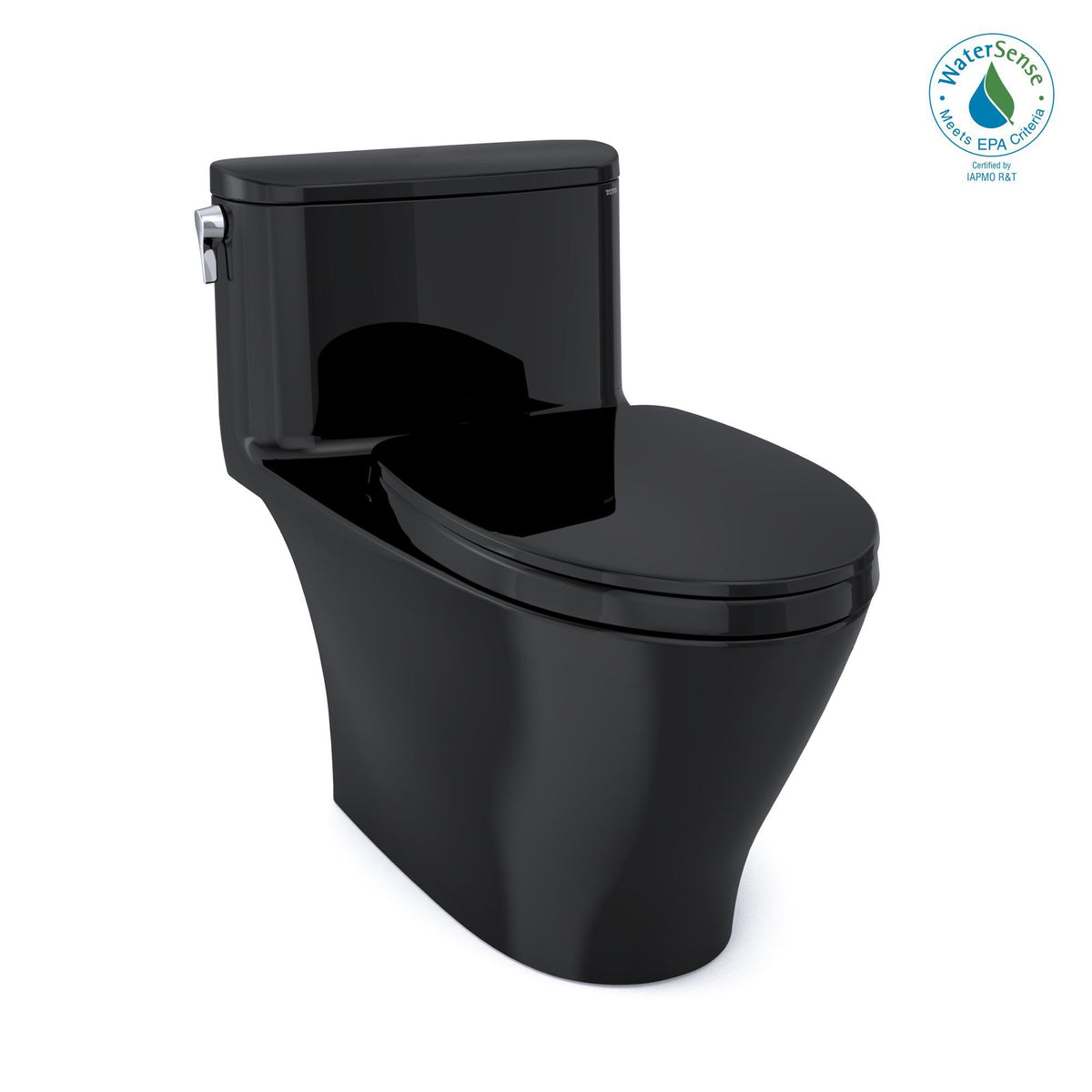 Toto® MS642124CEF#51, Nexus®, Elongated Bowl, 16-1/8 in H Rim, 12 in Rough-In, 1.28 gpf Flush Rate, Ebony, Import