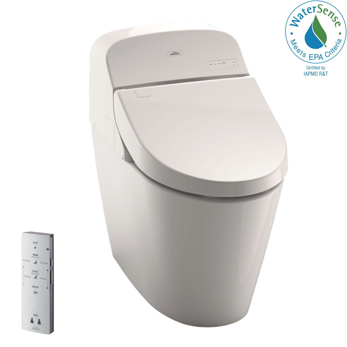 Washlet G400 - 1-Piece Universal Height Toilet - Floor Mount