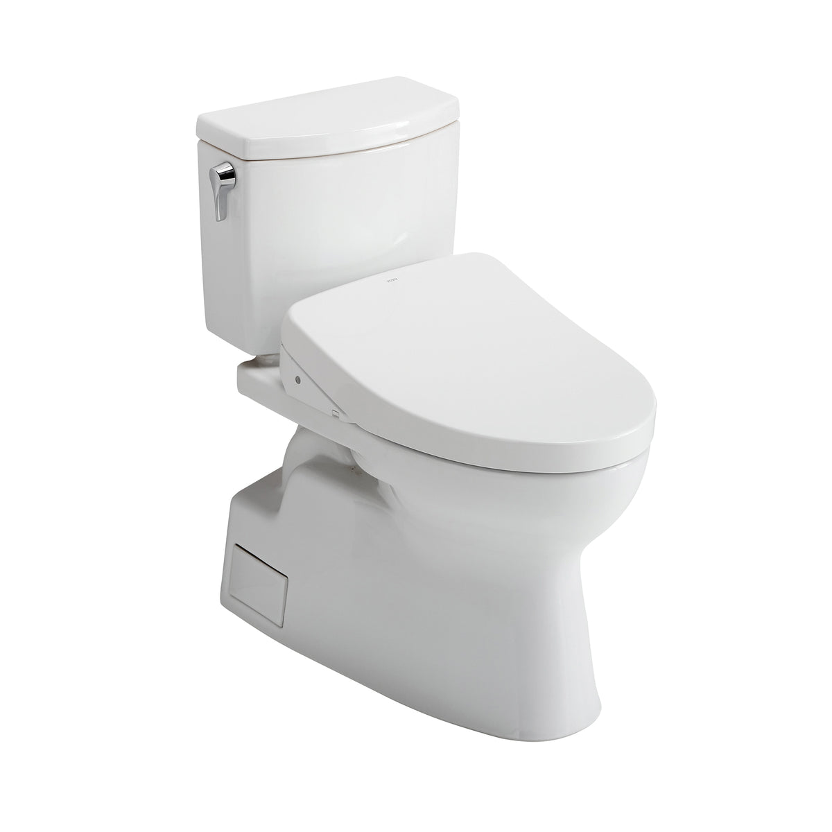 Toto® MW4743056CUFGA#01 Left Universal Height 2-Piece Toilet With CEFIONTECT™ Ceramic Glaze, T40 Washlet®+ Vespin® II 1G®, Elongated Bowl, 16-1/8 in H Rim, 12 in Rough-In, 1 gpf, Cotton White, Import
