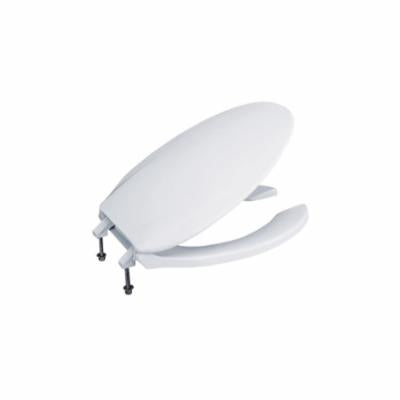Toto® SC134#01 Commercial Toilet Seat, Elongated Bowl, Open Front, Polypropylene, Cotton