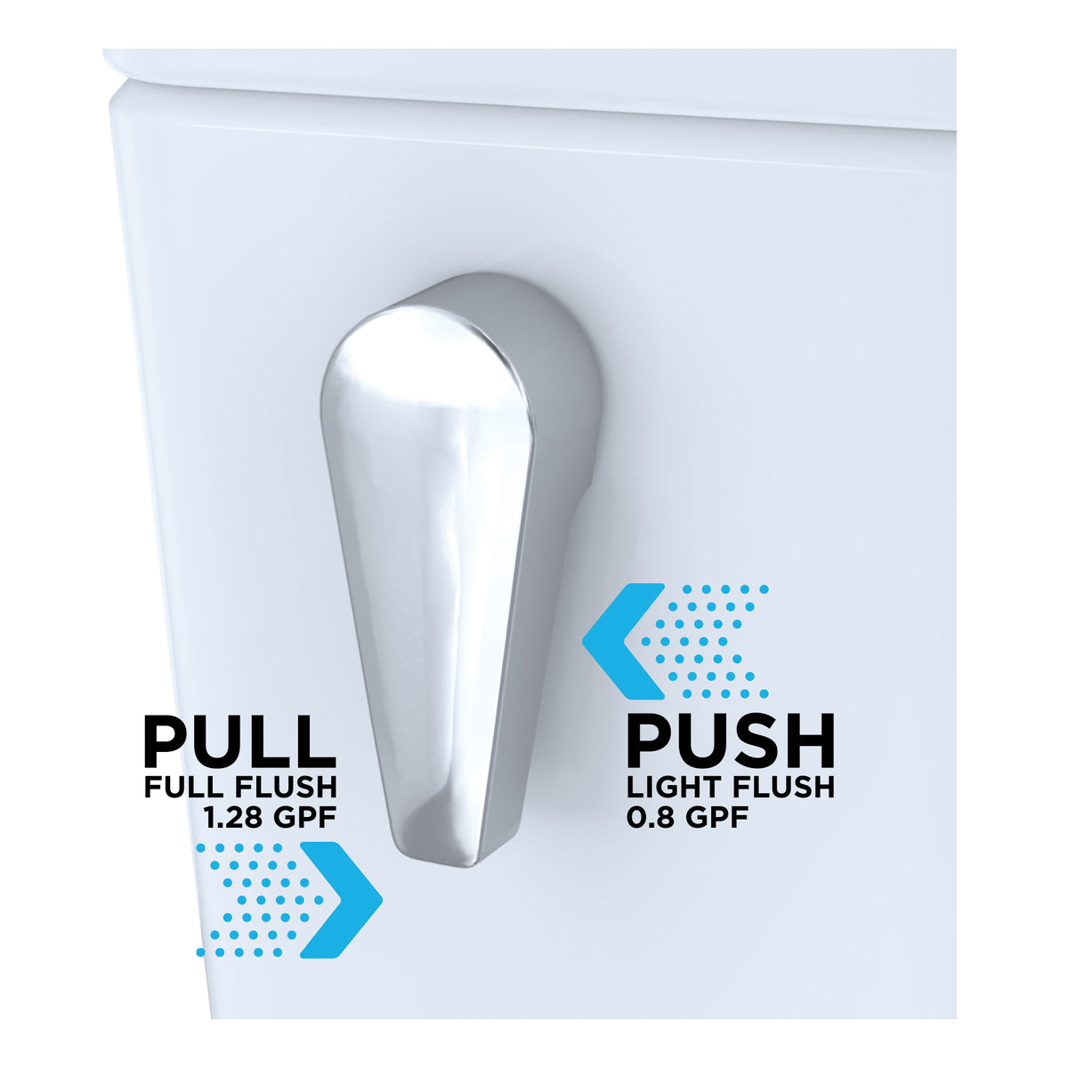 Toto® ST746EMR#01 Dual Flush Tank and Cover Only With T40 WASHLET®+ Auto Flush, Drake®, 0.8/1.28 gpf, 2-1/2 in Right-Hand Trip Lever Flush, Cotton White, Import