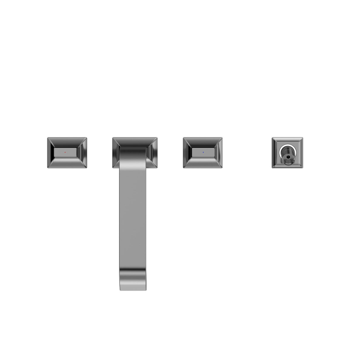 Gc - Widespread Roman Tub Filler Trim - 1/2" - Deck Mount