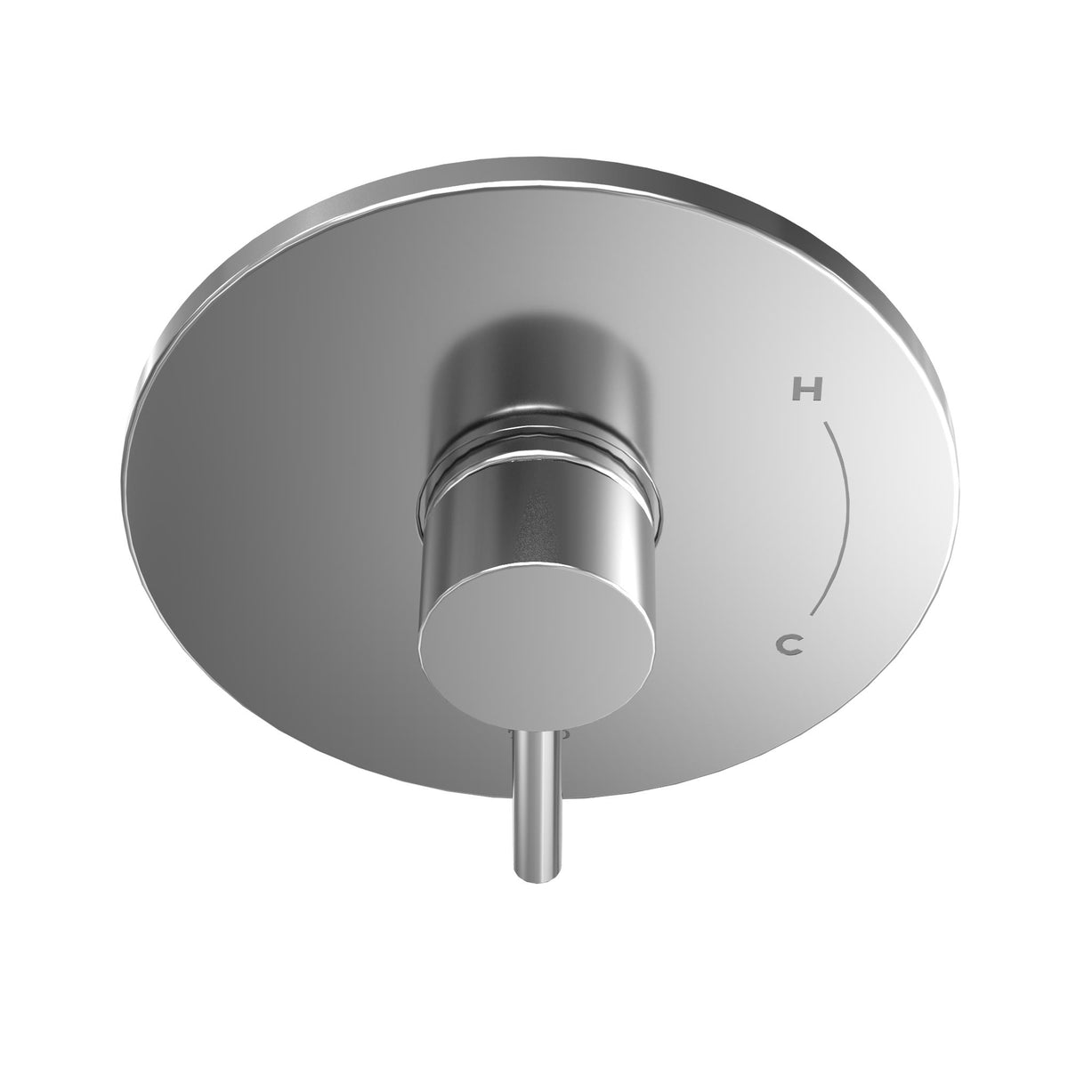 Global - Round Shower Trim - Wall Mount - /Zinc Alloy